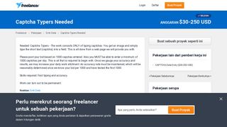 
                            11. Captcha Typers Needed | Entri Data - Freelancer