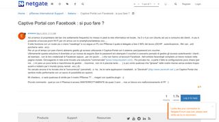 
                            11. Captive Portal con Facebook : si puo fare ? | Netgate Forum