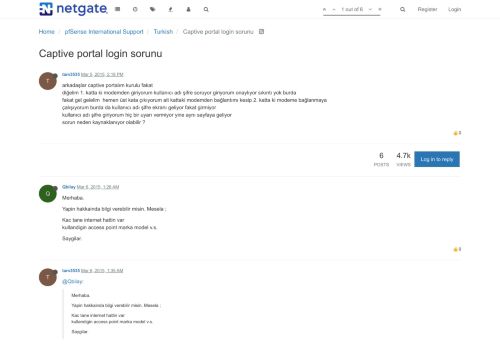 
                            1. Captive portal login sorunu | Netgate Forum
