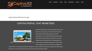
                            5. Captive Portal With Social Login – CaptiveXS