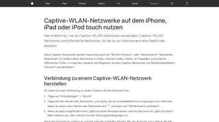 
                            1. Captive-WLAN-Netzwerke auf dem iPhone, iPad oder iPod touch ...