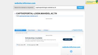 
                            13. captiveportal-login.mahidol.ac.th at Website Informer. Visit ...