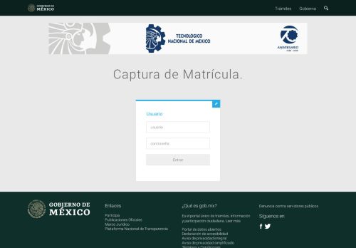 
                            5. Captura de Matrícula