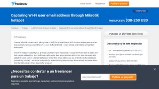 
                            9. Capturing Wi-Fi user email address through Mikrotik hotspot - Freelancer