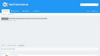 
                            12. Car & Bike - team-bhp registration answers and account activation ...