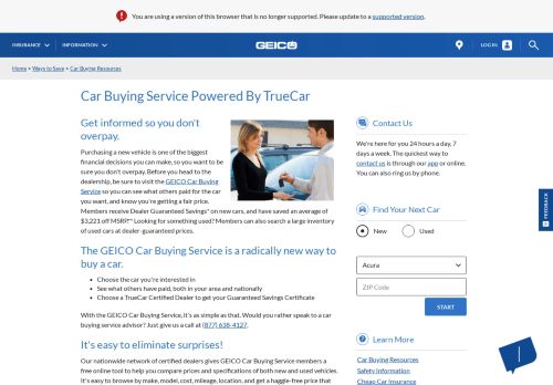 
                            7. Car Buying Service Powered By TrueCar | GEICO