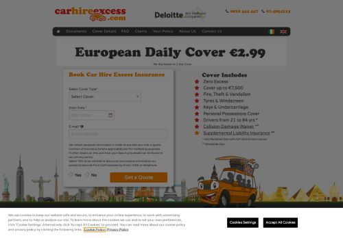 
                            1. Car Hire Excess Insurance | Annual Cover from Only €49.99