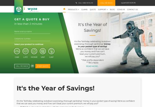 
                            9. Car, Home & Life Insurance Quotes - Old Mutual iWYZE