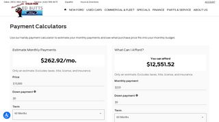 
                            11. Car Payment Calculators - Ed Butts Ford