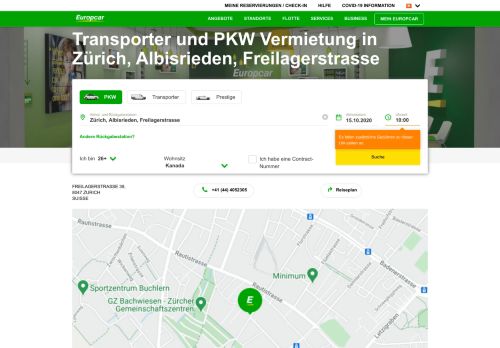 
                            12. Car rental in Zuerich, Altstetten - Europcar