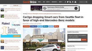 
                            8. Car2go dropping Smart cars from Seattle fleet in favor of high-end ...