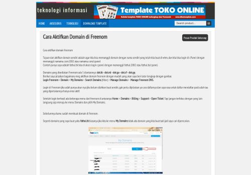 
                            12. Cara Aktifkan Domain di Freenom | teknologi informasi