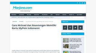 
                            10. Cara Aktivasi dan Keuntungan Memiliki Kartu MyPoin Indomaret ...