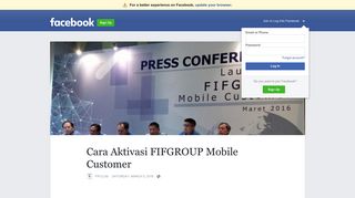 
                            10. Cara Aktivasi FIFGROUP Mobile Customer | Facebook