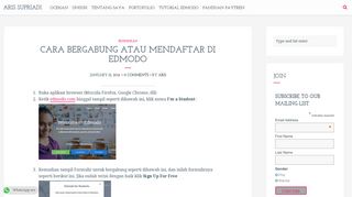 
                            4. Cara Bergabung atau Mendaftar di Edmodo - Aris Supriadi