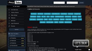 
                            4. Cara Bermain - Jeeptoto | Agen Bandar Togel Online Terpercaya