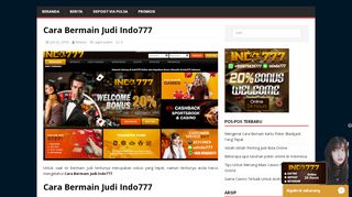 
                            10. Cara Bermain Judi Indo777 | Situs Judi Online Indo777