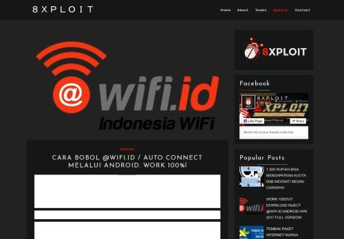 
                            6. Cara Bobol @Wifi.ID / Auto Connect Melalui Android. Work 100 ...