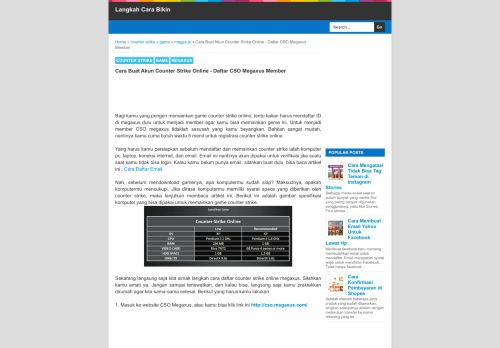 
                            13. Cara Buat Akun Counter Strike Online - Daftar CSO Megaxus Member ...