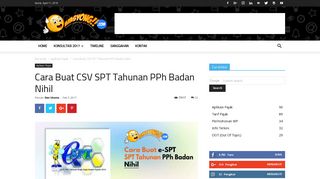 
                            10. Cara Buat CSV SPT Tahunan PPh Badan Nihil | Amsyong !!