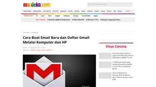 
                            6. Cara buat email baru dan daftar Gmail melalui komputer dan HP ...