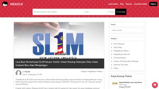 
                            5. Cara Buat Permohonan SL1M Secara 'Online' Untuk ...