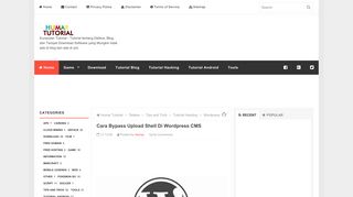 
                            7. Cara Bypass Upload Shell Di Wordpress CMS - Humar Tutorial