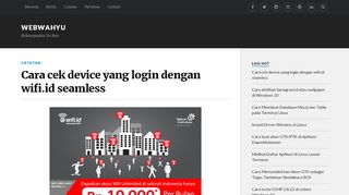 
                            9. Cara cek device yang login dengan wifi.id seamless – WebWahyu