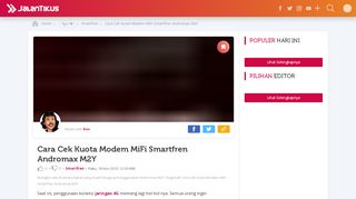 
                            9. Cara Cek Kuota Modem MiFi Smartfren Andromax M2Y - JalanTikus ...