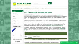 
                            5. Cara Cek Poin NASA yang Benar dan Mudah | Toko Online Produk ...