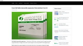 
                            9. Cara Cek Saldo Jamsostek yang Lama Coba Lakukan Cara Ini ...