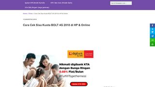 
                            9. Cara Cek Sisa Kuota BOLT 4G 2018 di HP & Online • Sikatabis.com