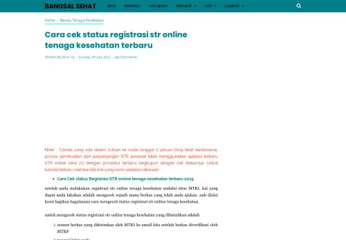 
                            7. Cara cek status registrasi str online tenaga kesehatan terbaru ...