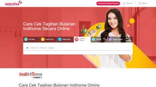 
                            2. Cara Cek Tagihan Bulanan Indihome Secara Online - Sepulsa