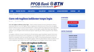 
                            7. Cara cek tagihan indihome tanpa login | PPOB BANK BTN