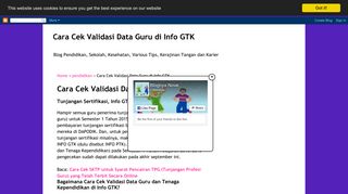 
                            9. Cara Cek Validasi Data Guru di Info GTK - nove hasanah