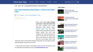 
                            6. Cara Cepat Membuat Email Dalam 1 Detik Untuk Sekali Pakai