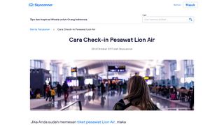 
                            11. Cara Check-in Pesawat Lion Air - Skyscanner Indonesia