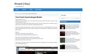 
                            2. Cara Crack Cpanel dengan Mudah | Kerupuk [ blog ]