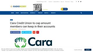 
                            9. Cara Credit Union to cap amount members can keep in their ...