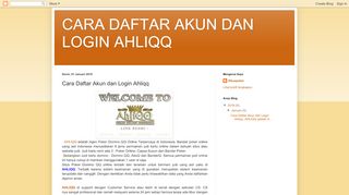 
                            13. CARA DAFTAR AKUN DAN LOGIN AHLIQQ