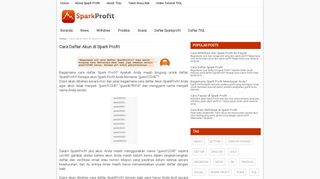 
                            9. Cara Daftar Akun di Spark Profit | Spark Profit