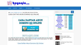 
                            5. Cara Daftar Akun Domino QQ Online - bandarq | domino qiu qiu