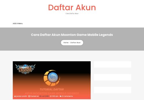 
                            10. Cara Daftar Akun Moonton Game Mobile Legends – Daftar Akun