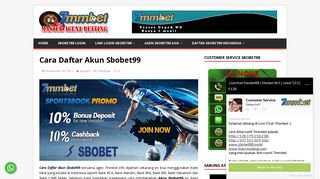 
                            5. Cara Daftar Akun Sbobet99 | Sbobet88 Login