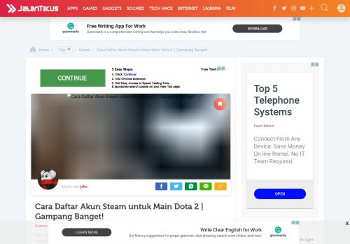
                            5. Cara Daftar Akun Steam untuk Main Dota 2 | Gampang Banget ...