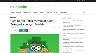 
                            8. Cara Daftar Akun Tokopedia dengan Mudah - Tokopedia Blog