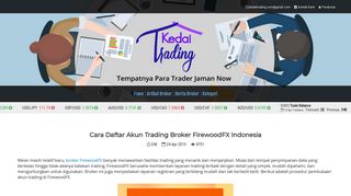 
                            9. Cara Daftar Akun Trading Broker FirewoodFX Indonesia - Kedai Trading.