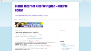 
                            12. Cara Daftar & Bermain PTC DuitBux - Bisnis Internet Klik Ptc rupiah ...