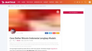 
                            2. Cara Daftar Bitcoin Indonesia Lengkap Mudah - JalanTikus.com
